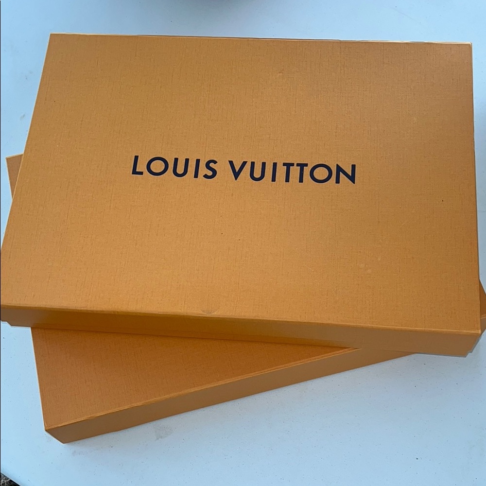 Louis Vuitton Signature Orange Boxes (2 boxes same size) 2”x11”x15”